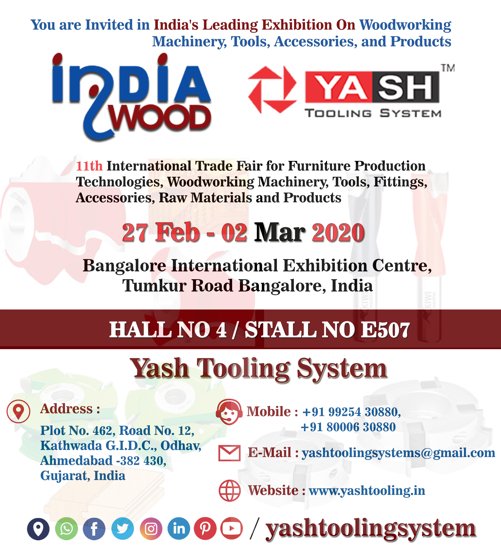 Indiawood 2020 Expo-Yash-Tooling-System