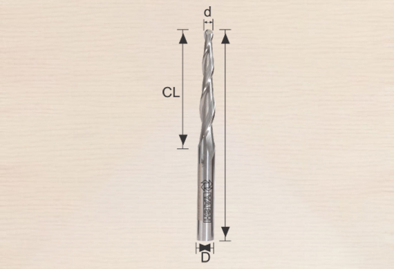 Long Length Carving Bit with Spiral-Yash Tooling System Long Length Carving Bit with Spiral-Yash Tooling System