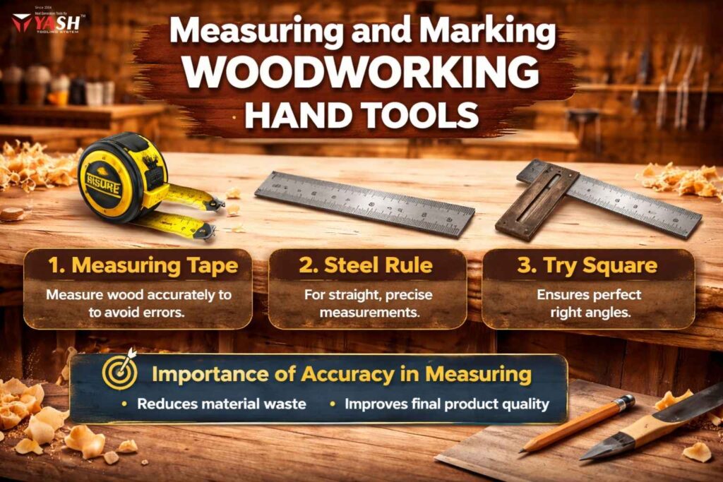 Measuring and Marking Woodworking Hand Tools
